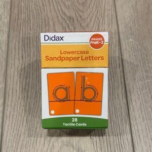 Didax Lowercase Sandpaper Letters Montessori